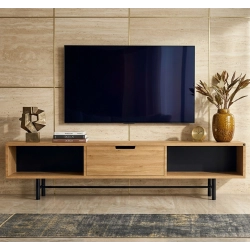 Szafka RTV-69 Drewno Lite Dąb Loft Lakier Rozmiary od 100 cm do 200 cm PREMIUM