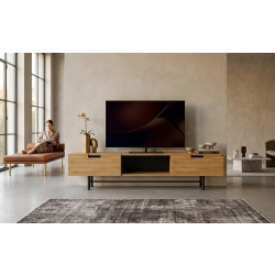 Szafka RTV-24 Drewno Lite Dąb Loft Lakier Rozmiary od 100 cm do 200 cm PREMIUM