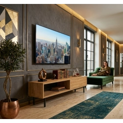 Szafka RTV-83 Drewno Lite Dąb Loft Lakier Rozmiary od 100 cm do 200 cm PREMIUM