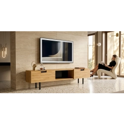 Szafka RTV-25 Drewno Lite Dąb Loft Lakier Rozmiary od 100 cm do 200 cm PREMIUM