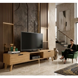 Szafka RTV-20 Drewno Lite Dąb Loft Lakier Rozmiary od 100 cm do 200 cm PREMIUM