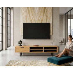 Szafka RTV-56 Drewno Lite Dąb Loft Lakier Rozmiary od 100 cm do 200 cm PREMIUM