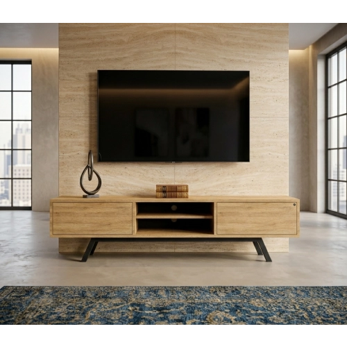 Szafka RTV-30 Drewno Lite Dąb Loft Lakier Rozmiary od 100 cm do 200 cm PREMIUM