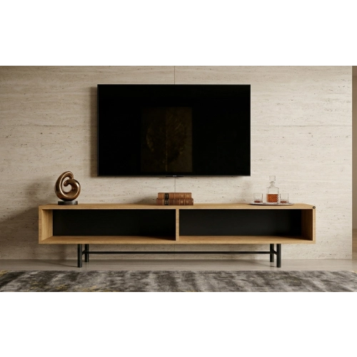 Szafka RTV-72 Drewno Lite Dąb Loft Lakier Rozmiary od 100 cm do 200 cm PREMIUM