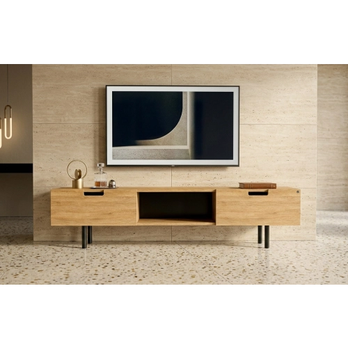 Szafka RTV-25 Drewno Lite Dąb Loft Lakier Rozmiary od 100 cm do 200 cm PREMIUM