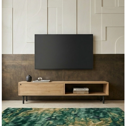 Szafka RTV-82 Drewno Lite Dąb Loft Lakier Rozmiary od 100 cm do 200 cm PREMIUM