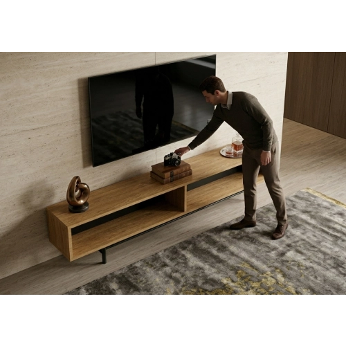 Szafka RTV-72 Drewno Lite Dąb Loft Lakier Rozmiary od 100 cm do 200 cm PREMIUM