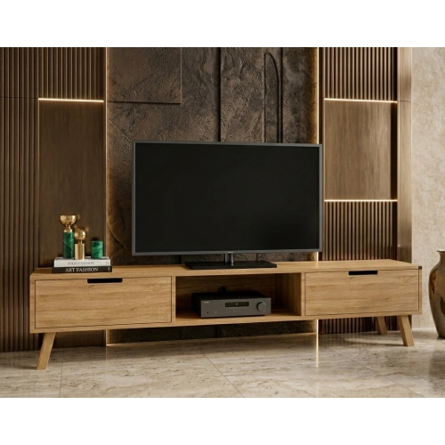 Szafka RTV-20 Drewno Lite Dąb Loft Lakier Rozmiary od 100 cm do 200 cm PREMIUM