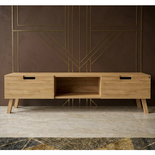 Szafka RTV-16 Drewno Lite Dąb Loft Lakier Rozmiary od 100 cm do 200 cm PREMIUM