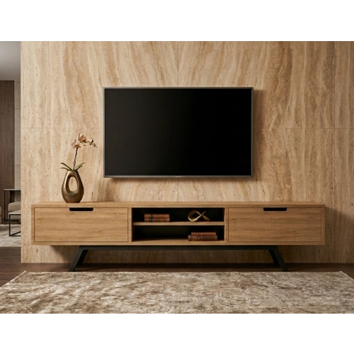 Szafka RTV-29 Drewno Lite Dąb Loft Lakier Rozmiary od 100 cm do 200 cm PREMIUM