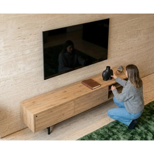 Szafka RTV-58 Drewno Lite Dąb Loft Lakier Rozmiary od 100 cm do 200 cm PREMIUM