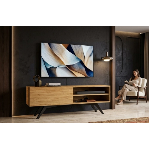 Szafka RTV-13 Drewno Lite Dąb Loft Lakierowany Rozmiary od 60 cm do 200 cm PREMIUM