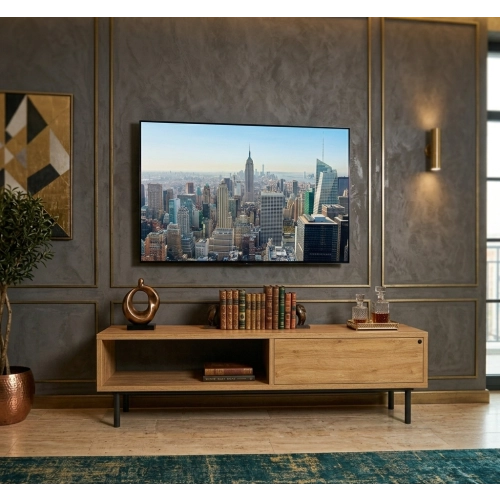 Szafka RTV-83 Drewno Lite Dąb Loft Lakier Rozmiary od 100 cm do 200 cm PREMIUM