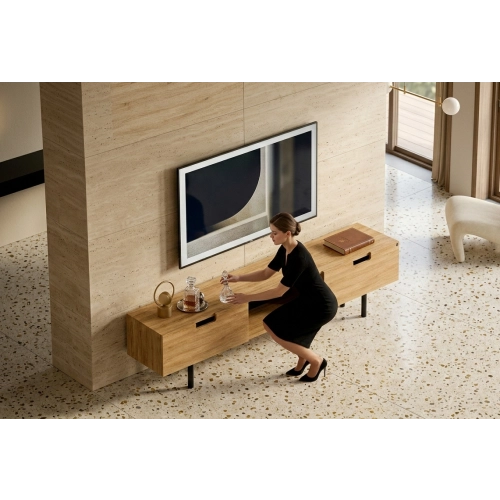 Szafka RTV-25 Drewno Lite Dąb Loft Lakier Rozmiary od 100 cm do 200 cm PREMIUM