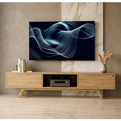 Szafka RTV-34 Drewno Lite Dąb Loft Lakier Rozmiary od 100 cm do 200 cm PREMIUM