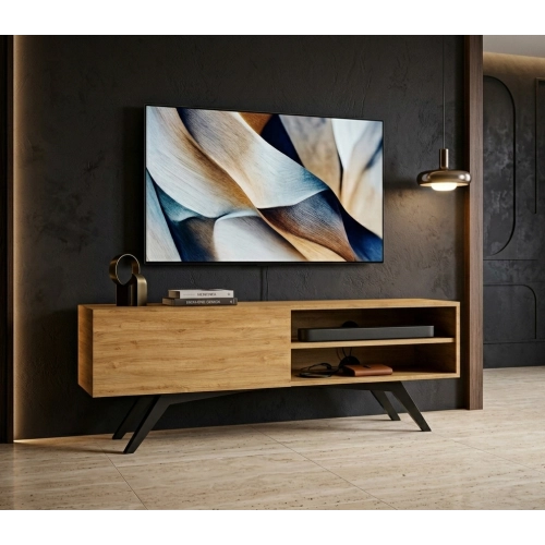 Szafka RTV-13 Drewno Lite Dąb Loft Lakierowany Rozmiary od 60 cm do 200 cm PREMIUM