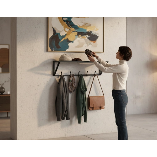 Wieszak ścienny metalowy Rozmiary Kolory WM-10