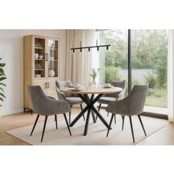 Krzesło DELUXE KR-161 Tkanina STRONG 14 Noga Metalowa