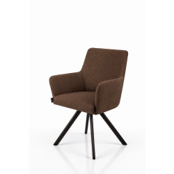 Krzesło Obrotowe KR-158 Kolory Tkanina Odcień Brązowego