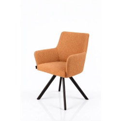 Krzesło Obrotowe KR-158 Kolory Tkanina Odcień Pomarańczowego