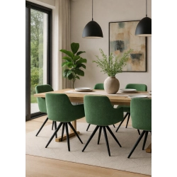 Krzesło Obrotowe KR-158 Kolory Tkanina Odcień zielonego