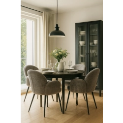 Krzesło DELUXE KR-191 Tkanina  Noga Metalowa