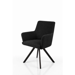 Krzesło Obrotowe KR-158 Kolory Tkanina Odcień Czarnego