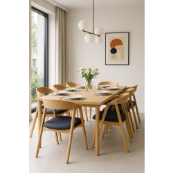 PRODUCENT Krzesło Dębowe  KR-58 Tkanina Chill Me 11