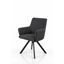 Krzesło Obrotowe KR-158 Kolory Tkanina Odcień Grafitowego / Ciemny Szary