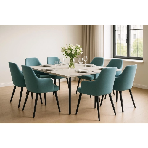 Krzesło tapicerowane PREMIUM KR-9 Tkanina Deluxe Celadon 31