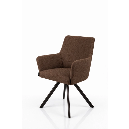 Krzesło Obrotowe KR-158 Kolory Tkanina Odcień Brązowego