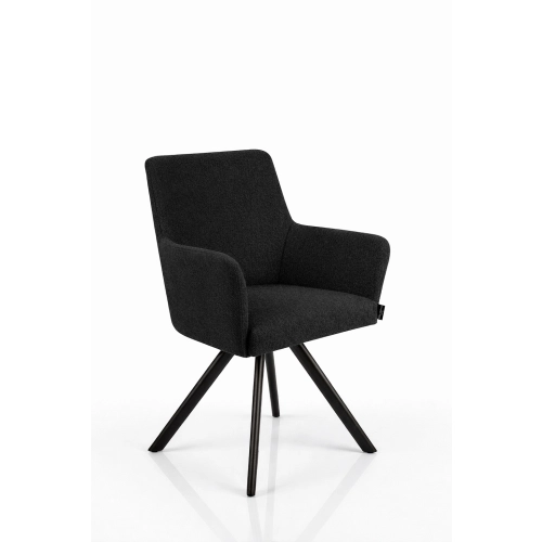 Krzesło Obrotowe KR-158 Kolory Tkanina Odcień Czarnego