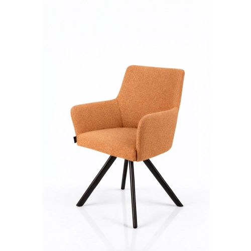 Krzesło Obrotowe KR-158 Kolory Tkanina Odcień Pomarańczowego