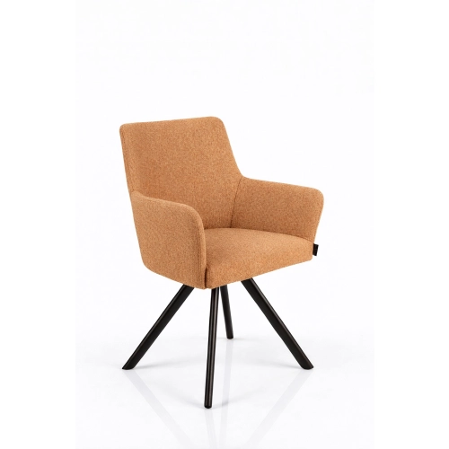 Krzesło Obrotowe KR-158 Kolory Tkanina Odcień Pomarańczowego