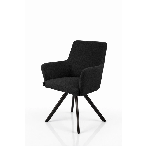 Krzesło Obrotowe KR-158 Kolory Tkanina Odcień Czarnego