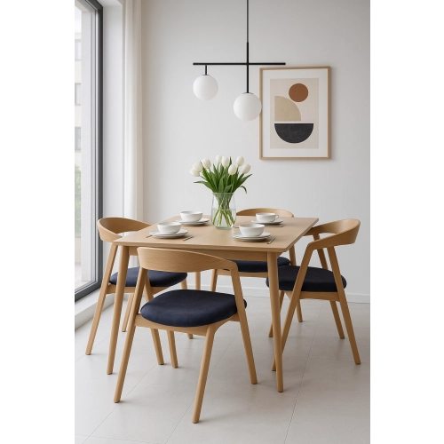 PRODUCENT Krzesło Dębowe  KR-58 Tkanina Chill Me 11