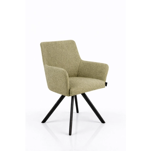 Krzesło Obrotowe KR-158 Kolory Tkanina Odcień Beżowego