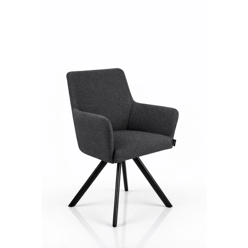 Krzesło Obrotowe KR-158 Kolory Tkanina Odcień Grafitowego / Ciemny Szary