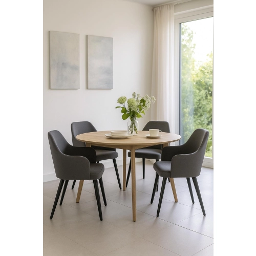 Krzesło tapicerowane PREMIUM KR-9 Tkanina Deluxe Charcoal 05