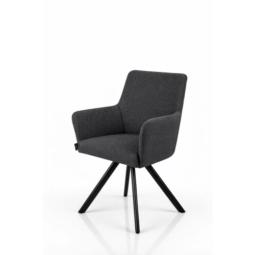 Krzesło Obrotowe KR-158 Kolory Tkanina Odcień Grafitowego / Ciemny Szary