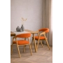 PRODUCENT Krzesło Dębowe KR-201 Kolor Tkaniny Pomarańczowy