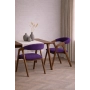 PRODUCENT Krzesło Dębowe KR-201 Kolor Tkaniny Fioletowy Kolor Drewna Czarny