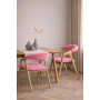 PRODUCENT Krzesło Dębowe KR-201 Kolor Tkaniny Pudrowy Róż
