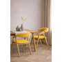 PRODUCENT Krzesło Dębowe KR-201 Kolor Tkaniny Żółty