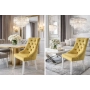 Krzesło Chesterfield PREMIUM KR-21 Żółcień Cytrynowa Piano 07