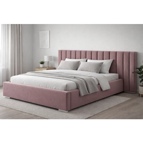 Łóżko do Sypialni Wysokość Wezgłowia 90 cm Kronos 29