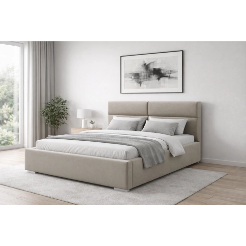 Łóżko do Sypialni Wysokość Wezgłowia 120 cm Paros 02