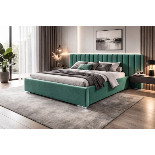 Łóżko do Sypialni Wysokość Wezgłowia 90 cm Kronos 19