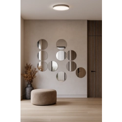 Lustro POWER SHINE – nowoczesny zestaw 10 luster dekoracyjnych na ścianę do salonu, przedpokoju lub sypialni