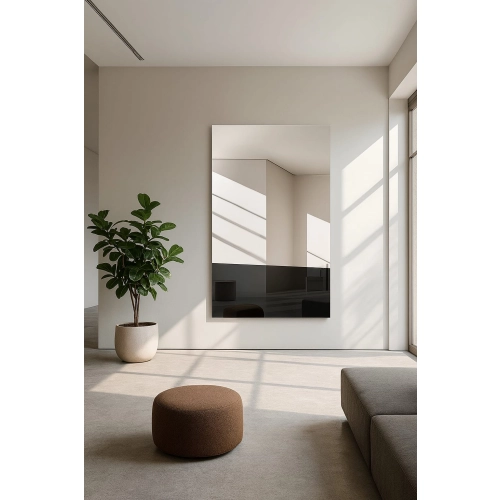 Lustro PLATINUM – duże prostokątne lustro dekoracyjne, nowoczesne lustro do salonu, sypialni i przedpokoju